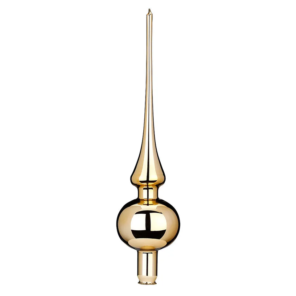 inge-glas-spitze-brokat-glanz-baumspitze-30-cm-gold image 1