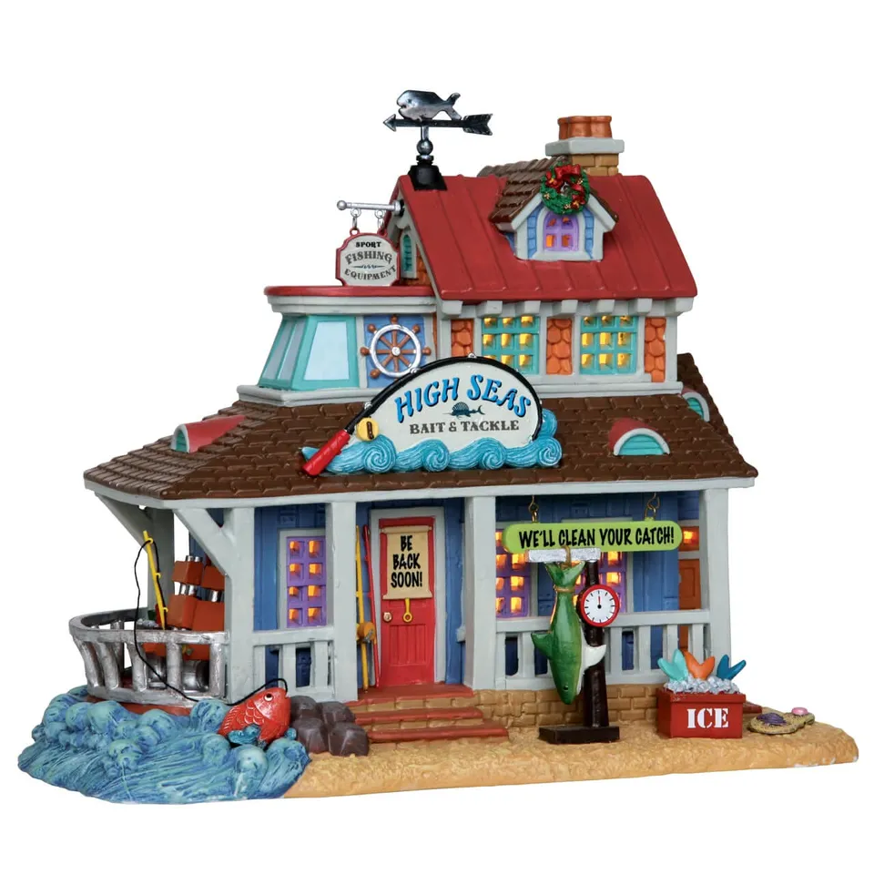 lemax-high-seas-bait-tackle-miniatur-haus-holidays-seasons image 1