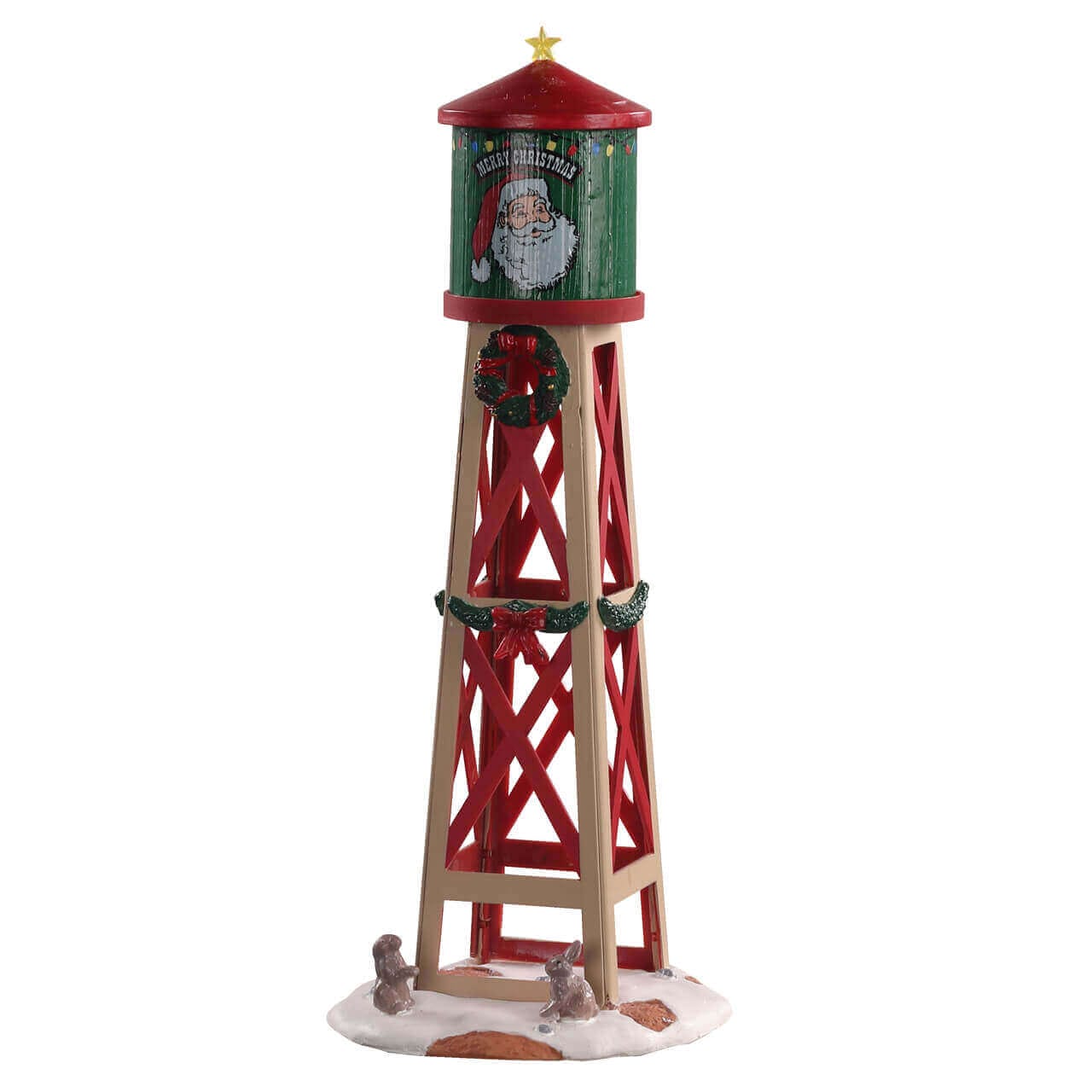 lemax-rustic-water-tower-miniatur-weihnachts-wasserturm-vail-village image 1