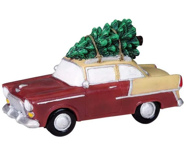 lemax-bringing-the-tree-home-figurenszene-christbaum image 1