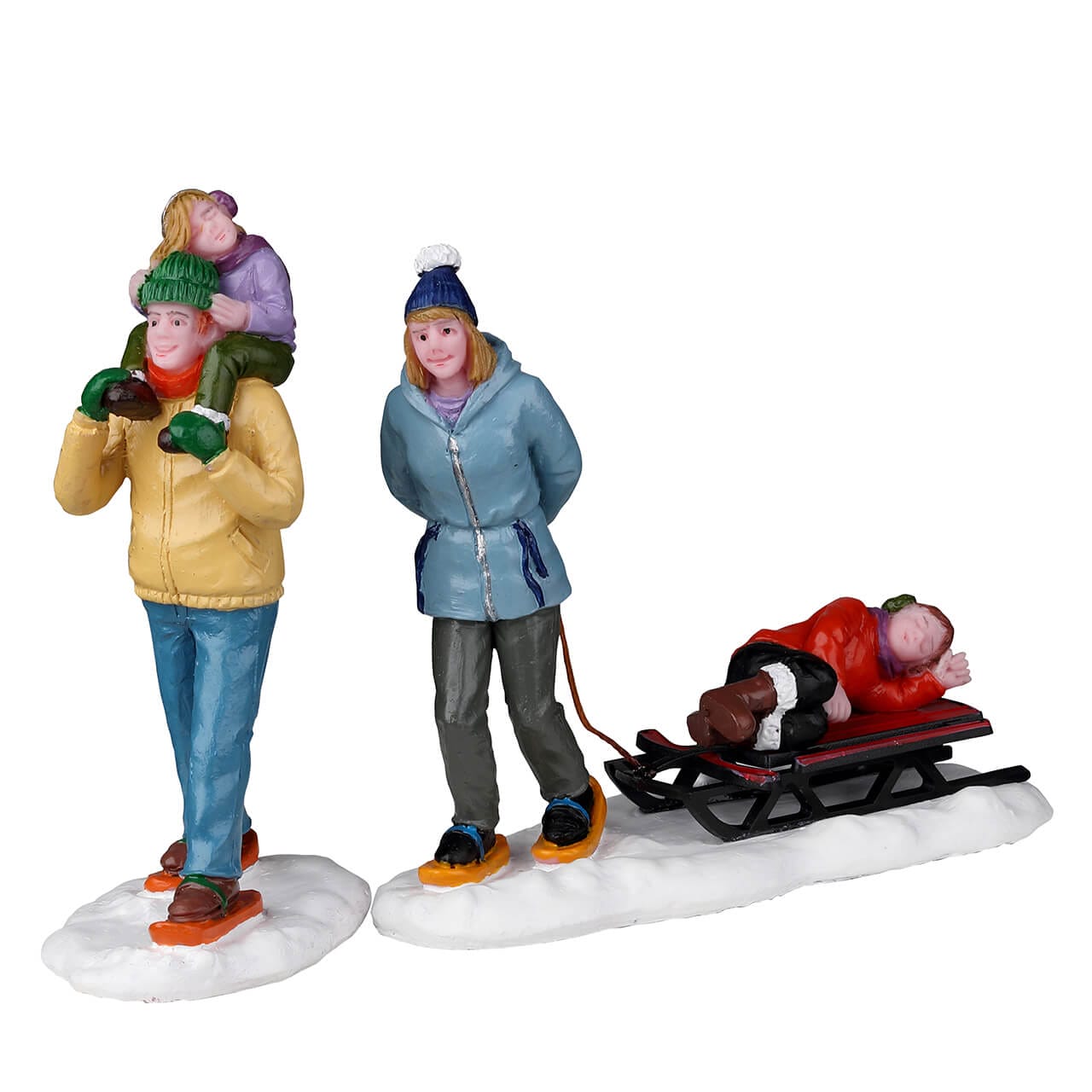 lemax-long-day-snowshoeing-vail-village-figurenset image 1