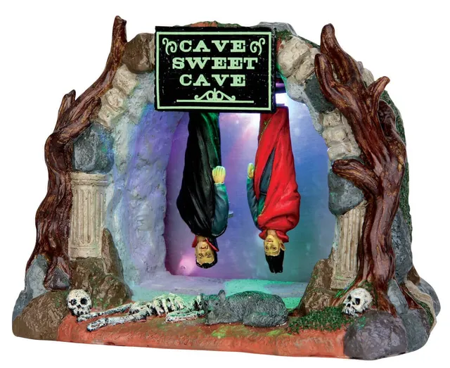 lemax-cave-sweet-cave-spooky-town-miniatur-szene-mit-licht-und-bewegung image 1