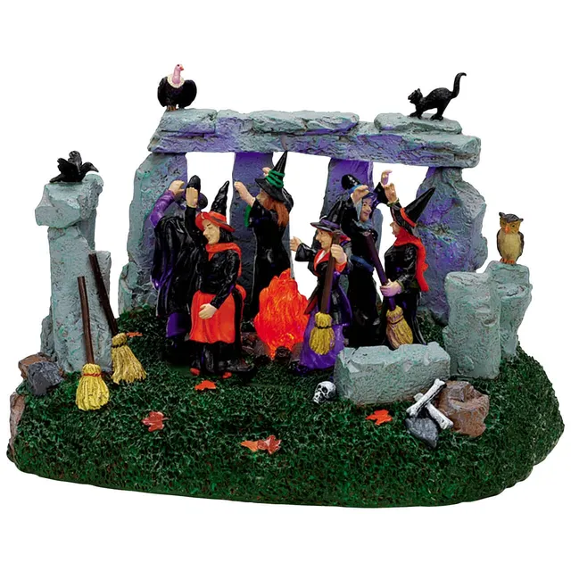 lemax-witches-coven-hexentanz-miniaturszene-spooky-town image 1