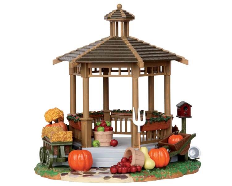 lemax-harvest-gazebo-miniatur-pavillon-holidays-seasons image 1