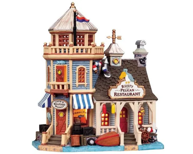 lemax-rusty-pelican-restaurant-market-miniaturhaus image 1