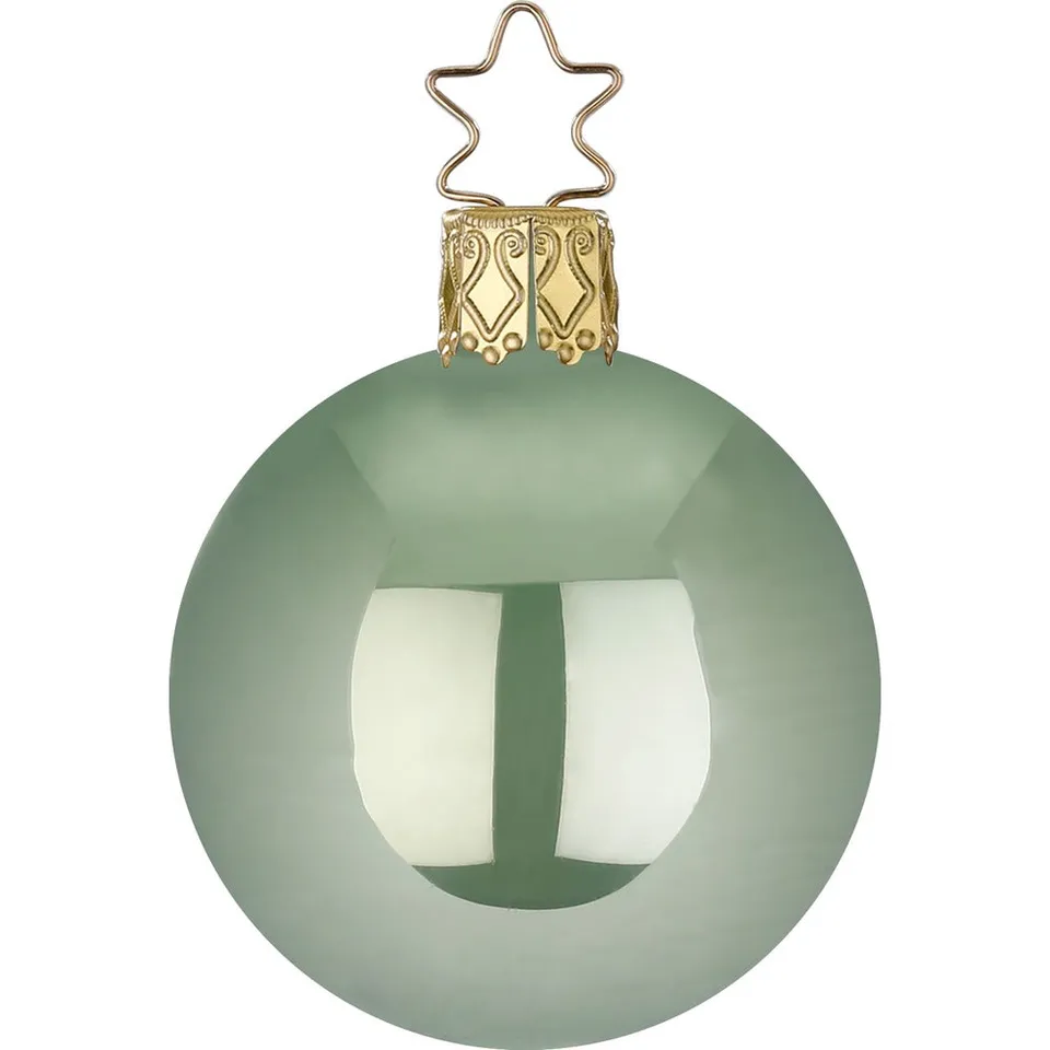 inge-glas-kugel-salbei-opal-christbaumkugel-15-cm image 1