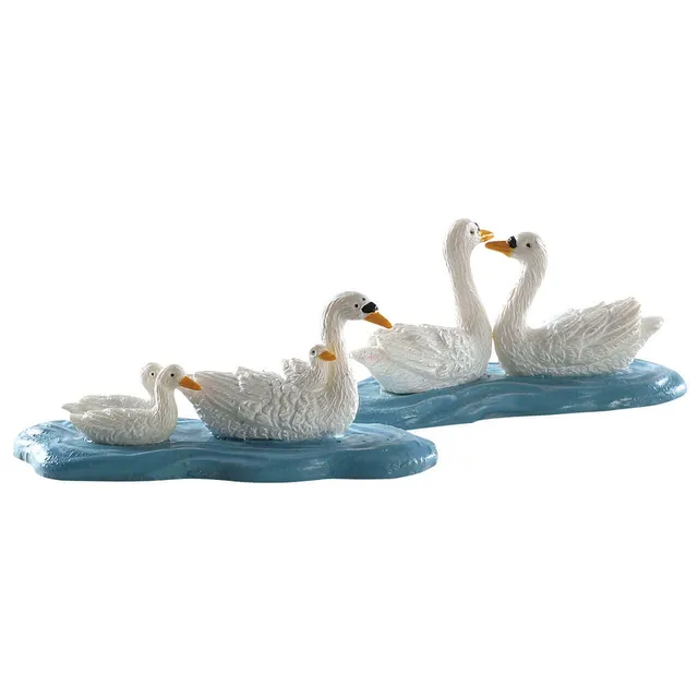 lemax-swans-miniatur-schw-ne-f-r-weihnachtsdorf image 1