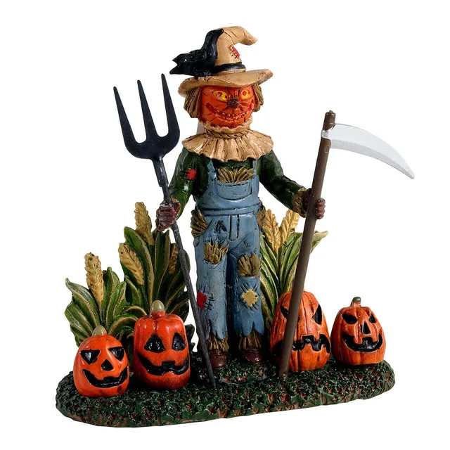 lemax-scary-scarecrow-halloween-vogelscheuche-mit-k-rbissen image 1