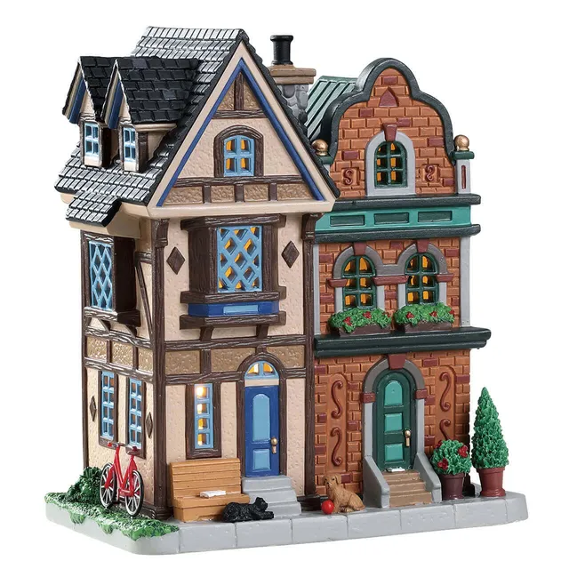 lemax-king-street-rowhouses-miniatur-reihenh-user-geb-ude image 1