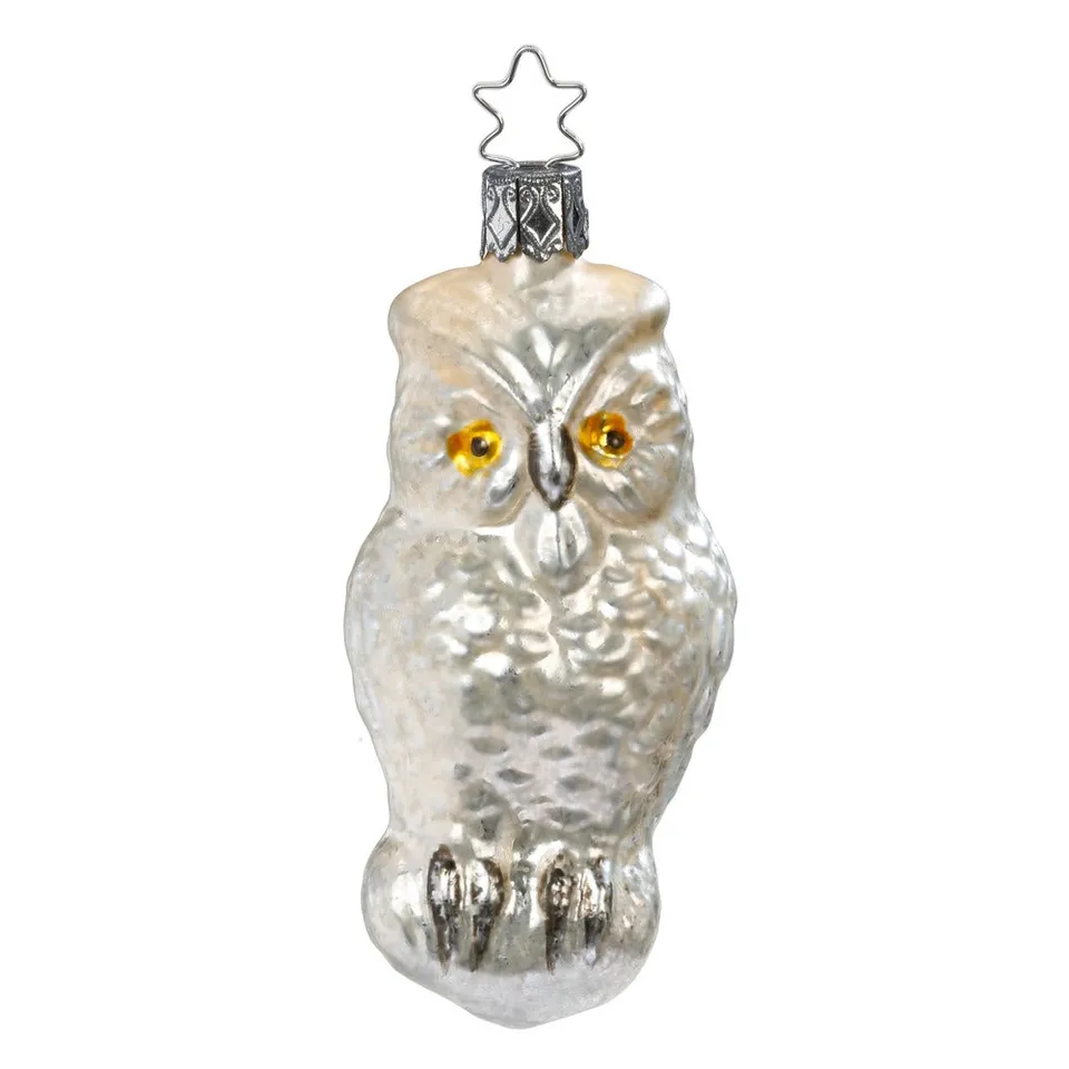 inge-glas-manufaktur-eule-10-cm-handgefertigte-weihnachtsbaumkugel-in-beige-und- image 1