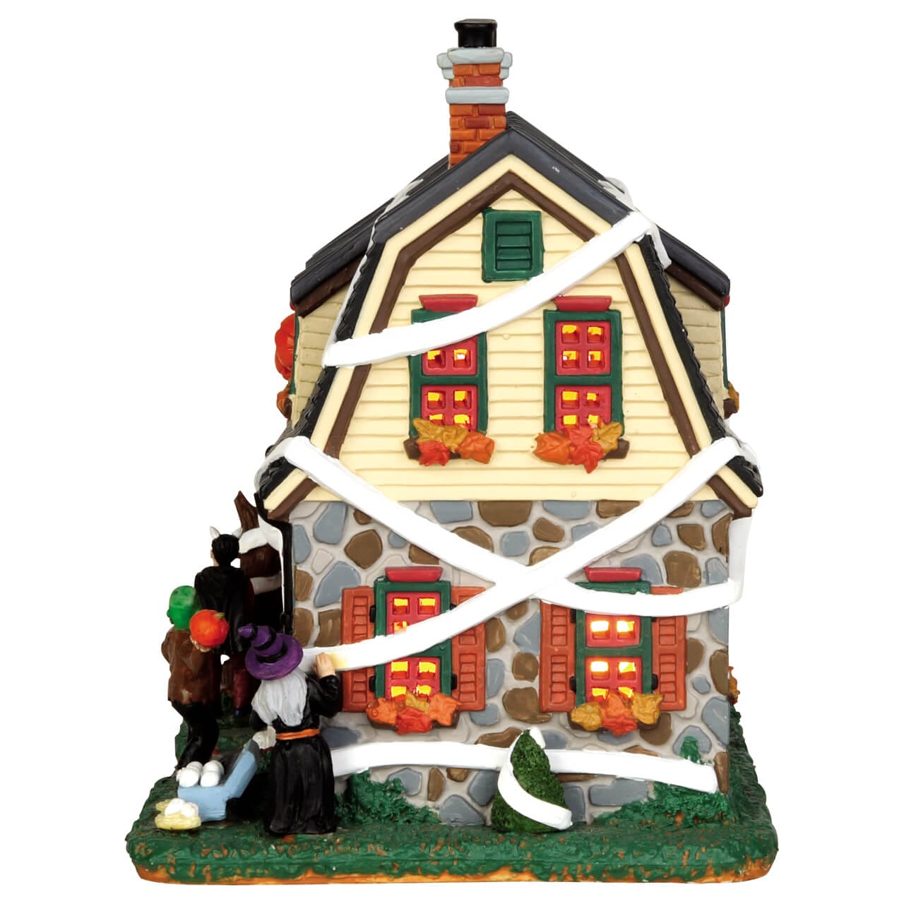 lemax-tricked-out-house-beleuchtetes-spooky-town-haus image 2