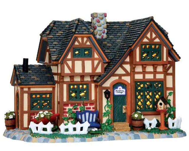 lemax-woodsbury-cottage-holidays-seasons-miniaturhaus image 1