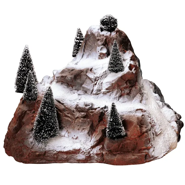 lemax-village-mountain-deko-plattform-mit-8-borstenb-umen image 1