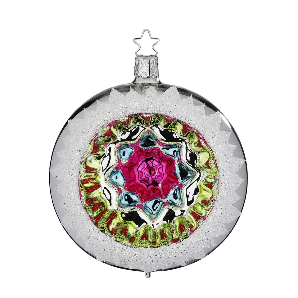 inge-glas-manufaktur-ornament-reflex-10-cm-mehrfarbige-christbaumkugel-aus-glas image 1