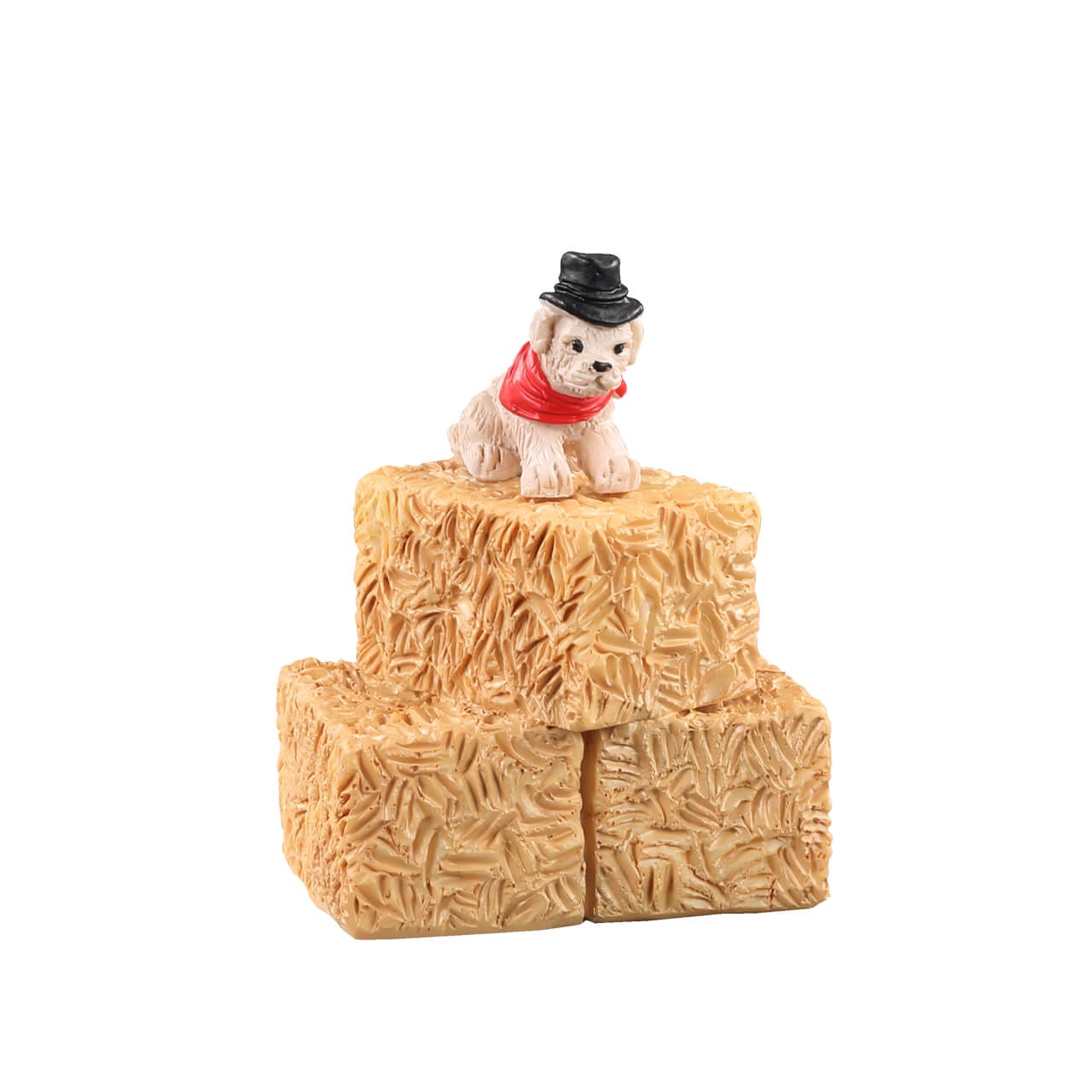 lemax-farm-animals-miniatur-bulldogge-cowboy-harvest-crossing image 1