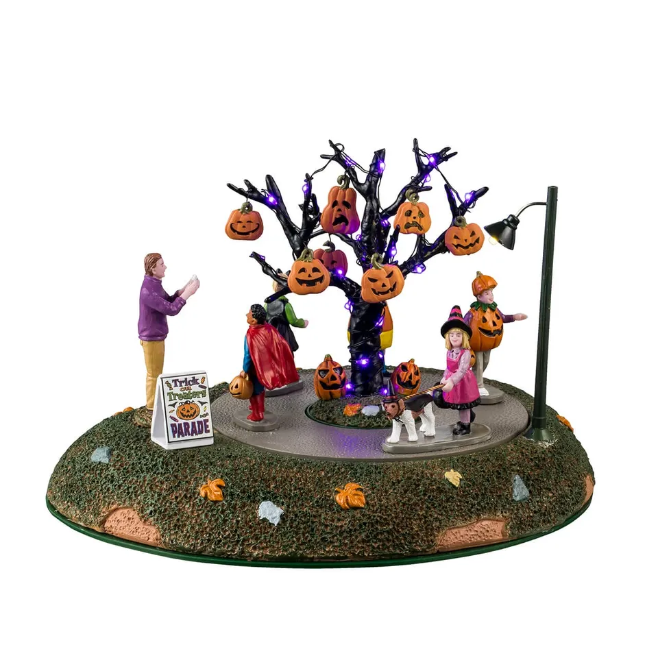 lemax-trick-or-treaters-parade-spooky-town-szene image 1