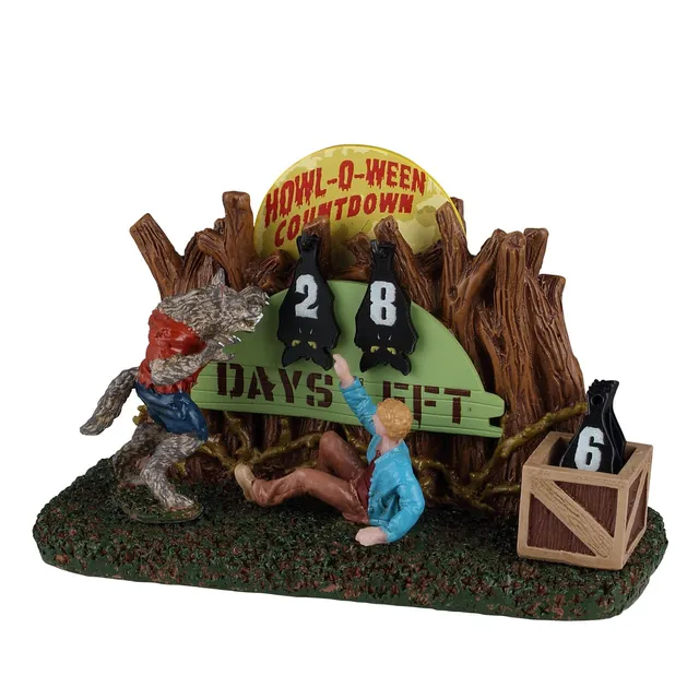 lemax-howl-o-ween-countdown-spooky-town-halloween-miniaturszene image 1