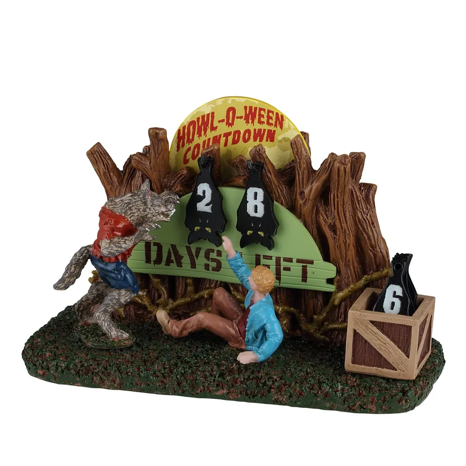 lemax-howl-o-ween-countdown-spooky-town-halloween-miniaturszene image 1