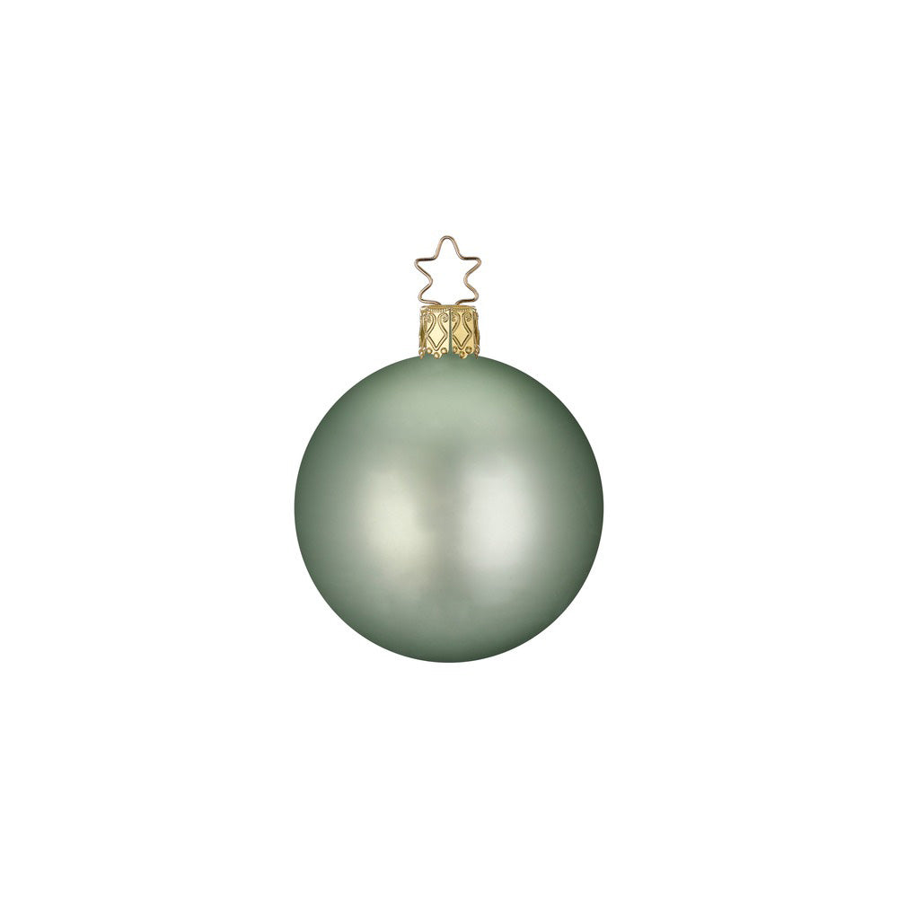 inge-glas-kugeln-salbei-matt-christbaumkugel-8-cm image 1