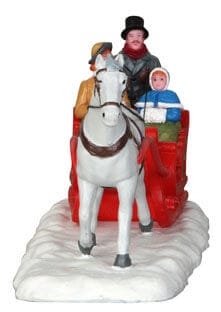 lemax-fancy-victorian-sleigh-weihnachts-miniaturschlitten image 2