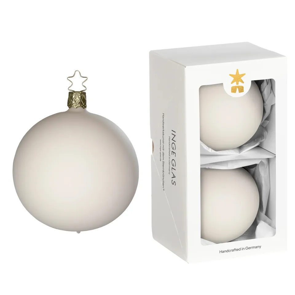 inge-glas-kugeln-creme-samt-christbaumkugel-10-cm image 1
