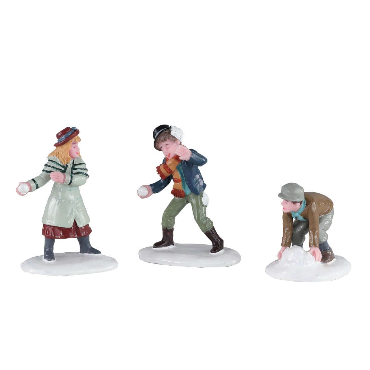 lemax-snowball-skirmish-miniatur-figuren-schneeballschlacht image 1