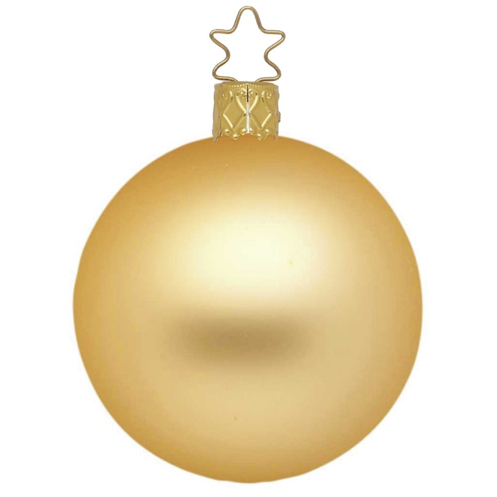 inge-glas-kugel-christbaumkugel-15-cm-inkagold-matt image 1
