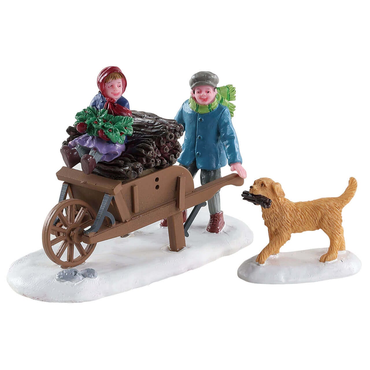 lemax-gathering-kindling-caddington-miniaturfigur image 1