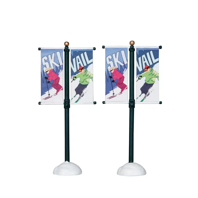 lemax-street-pole-banner-2er-set-miniatur-stra-enbanner image 1