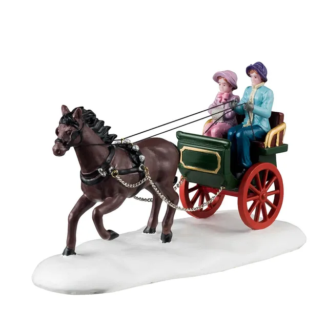 lemax-winter-carriage-ride-caddington-kutschfahrt-figur image 1