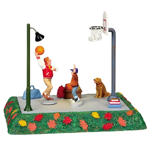 lemax-one-on-one-bewegte-eishockey-miniaturfiguren-szene image 1