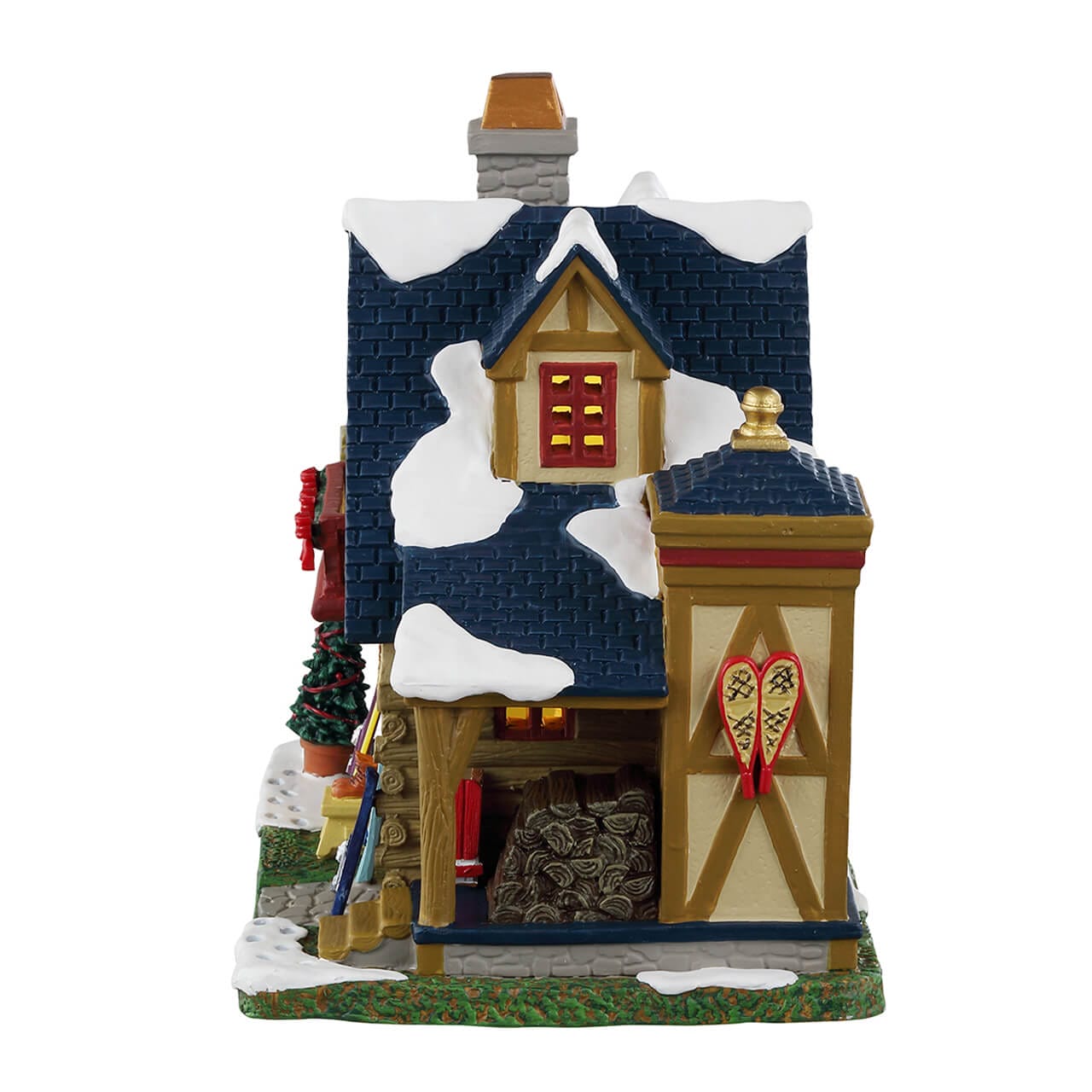 lemax-havenwood-lodge-rustikale-miniatur-skilodge image 3