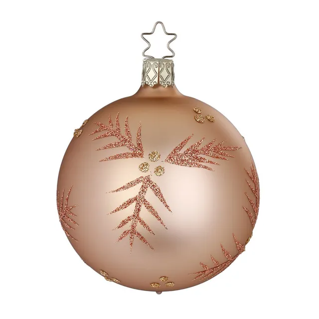 inge-glas-tannenzauber-christbaumkugel-creme-beige-8-cm image 1