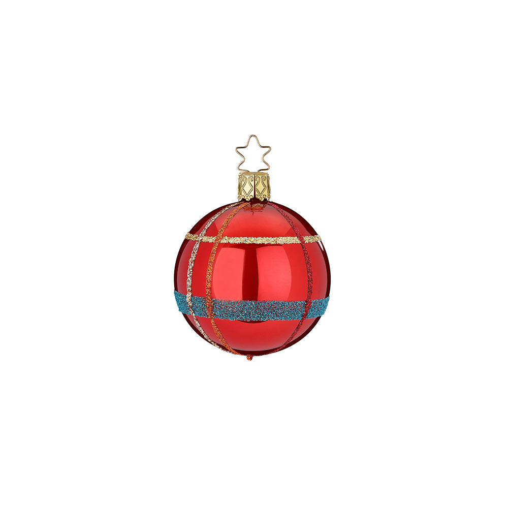 inge-glas-manufaktur-landhaus-christbaumkugel-6-cm-rot image 1