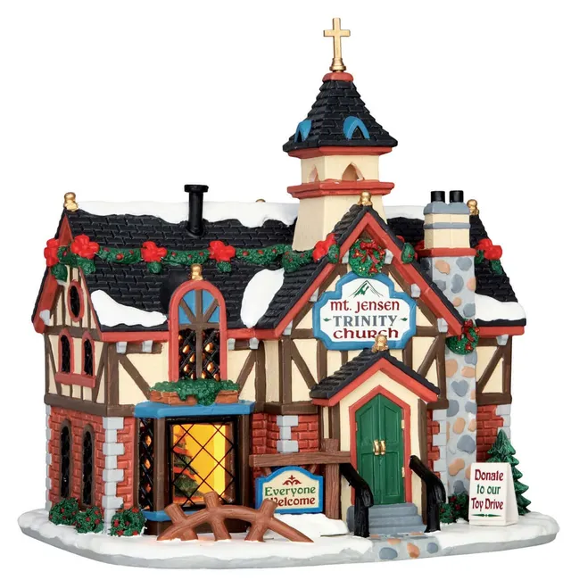 lemax-rustic-church-weihnachtsdorf-kirche image 1