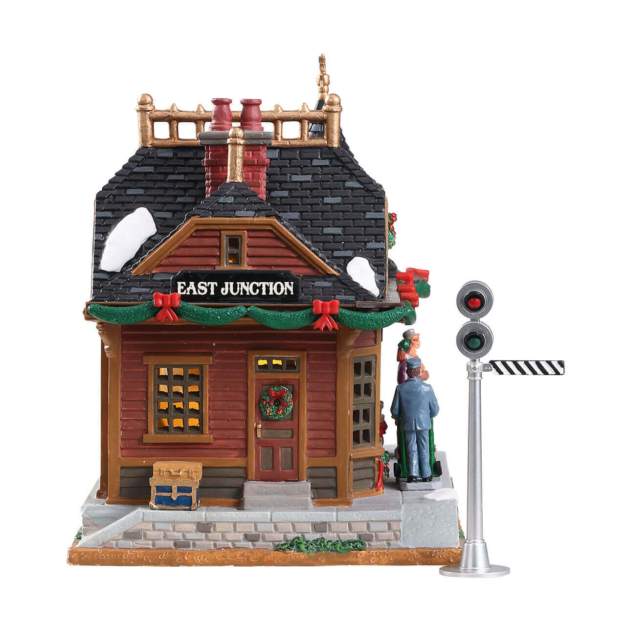 lemax-east-junction-station-beleuchteter-miniatur-bahnhof-caddington image 3