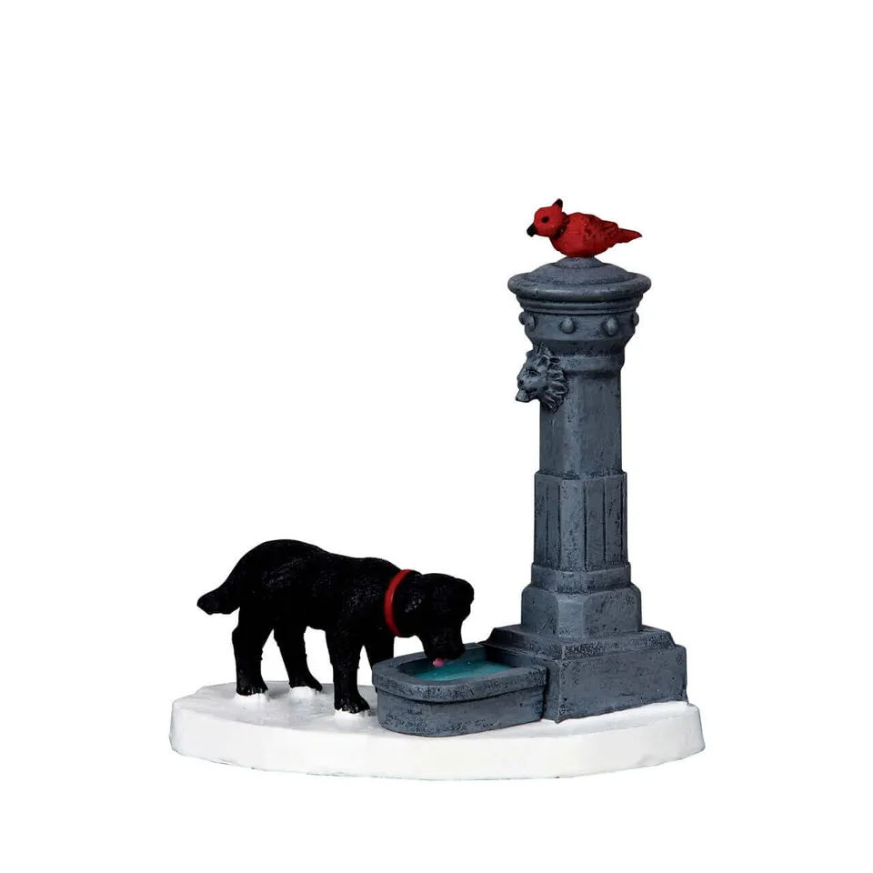 lemax-water-fountain-caddington-miniaturbrunnen image 1