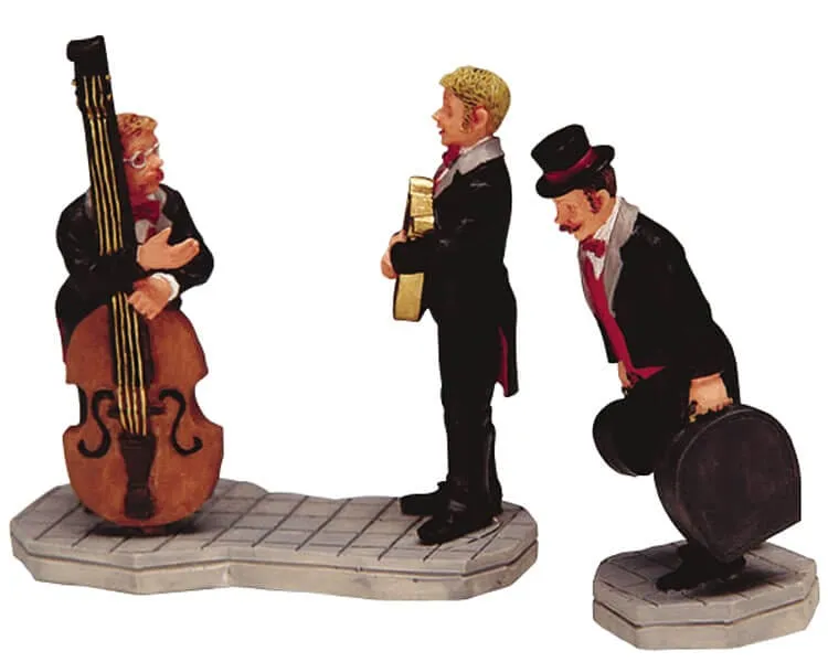 lemax-musician-arriving-miniaturfigur-f-r-weihnachtsdorf image 1