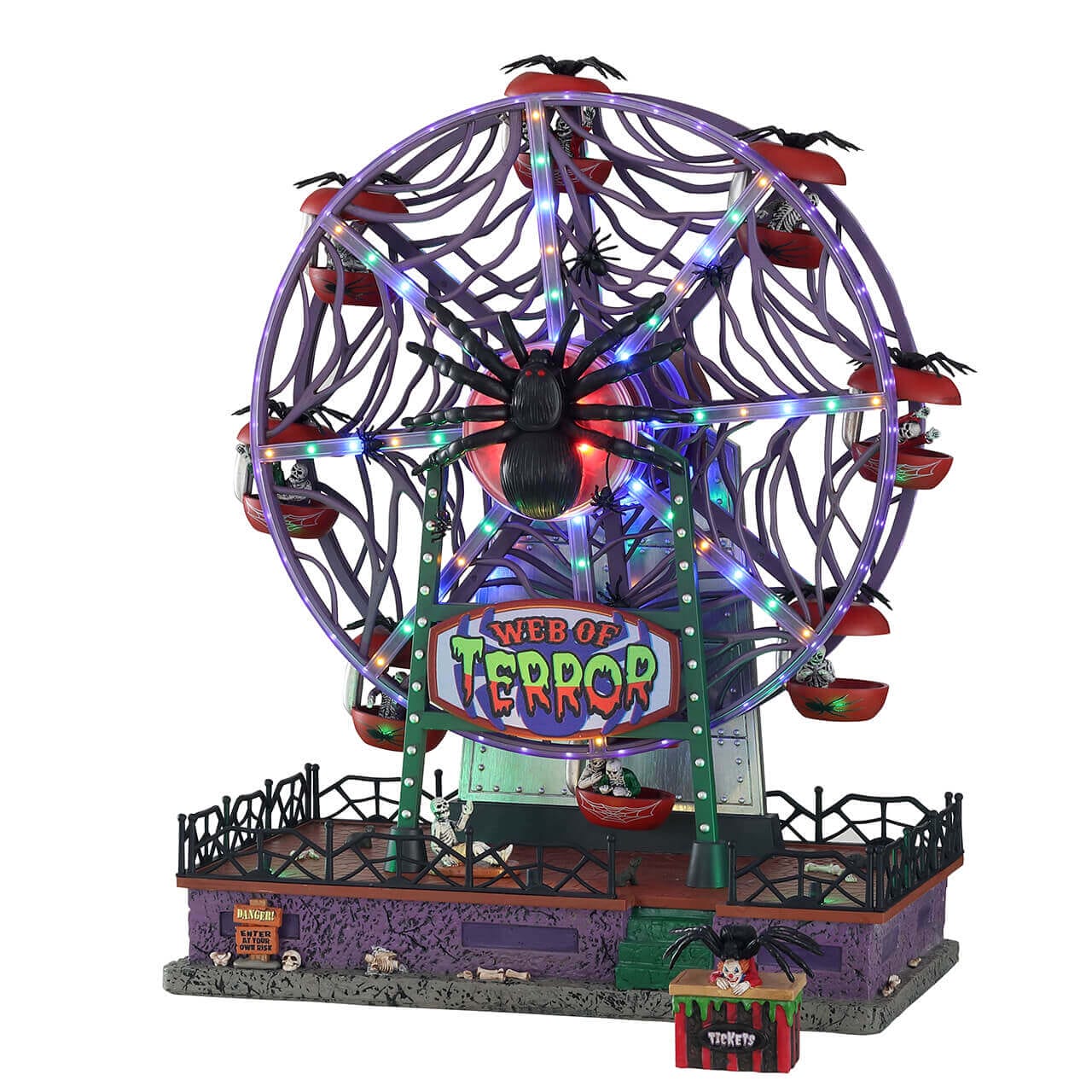 lemax-web-of-terror-ferris-wheel-spooky-town-riesenrad image 2