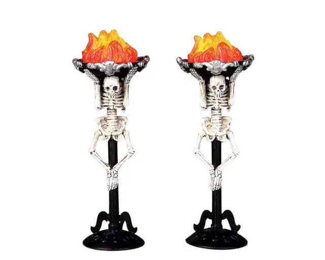 lemax-corpse-torch-spooky-town-halloween-figur-mit-fackel image 1