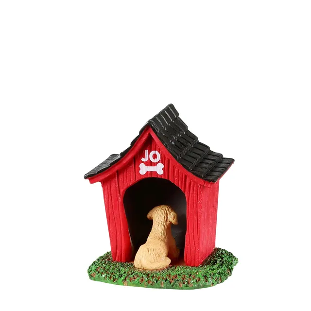 lemax-welcome-to-dogtown-miniaturfigur-mit-hund-jo-und-hundeh-tte image 1