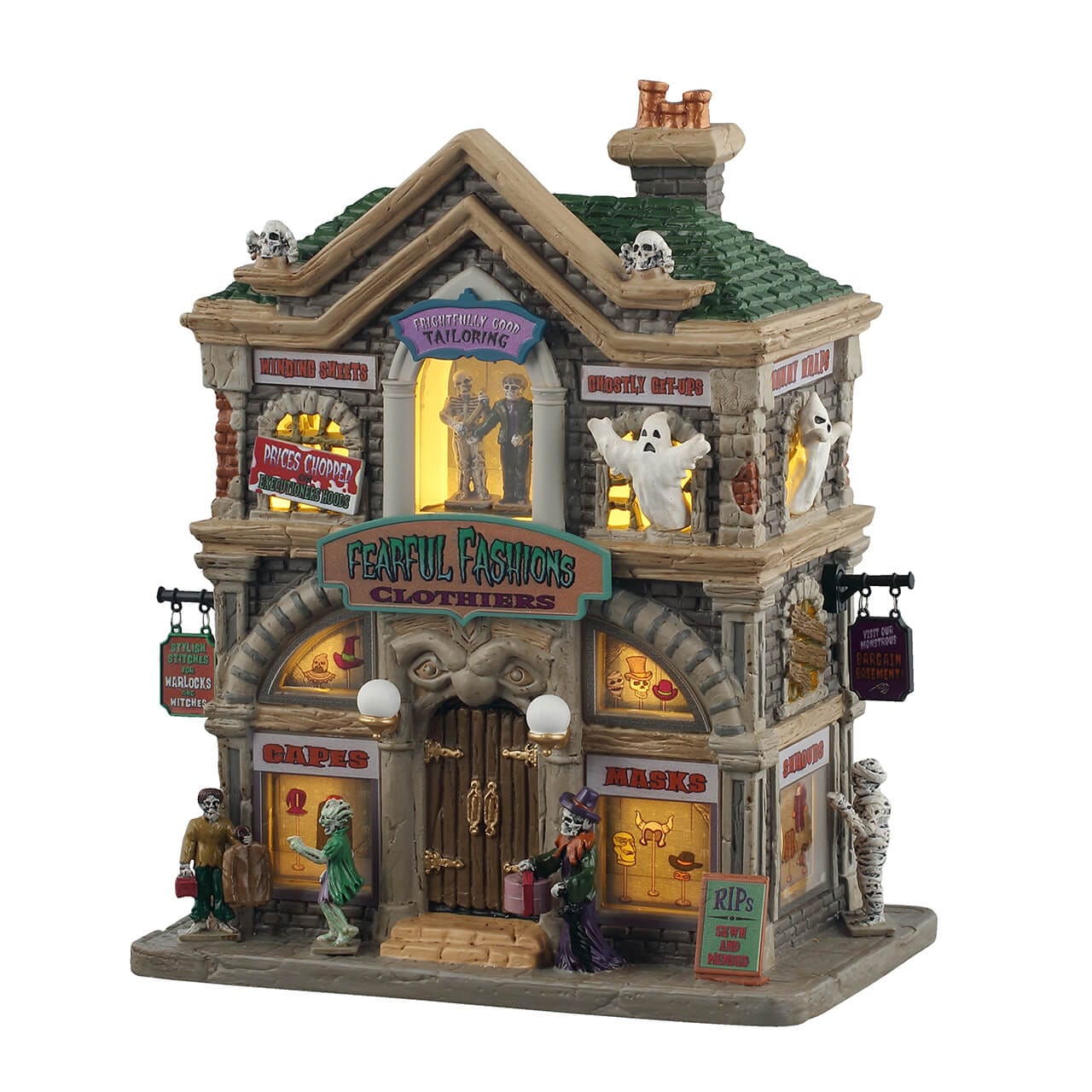 lemax-fearful-fashions-clothiers-spooky-town-haus image 1