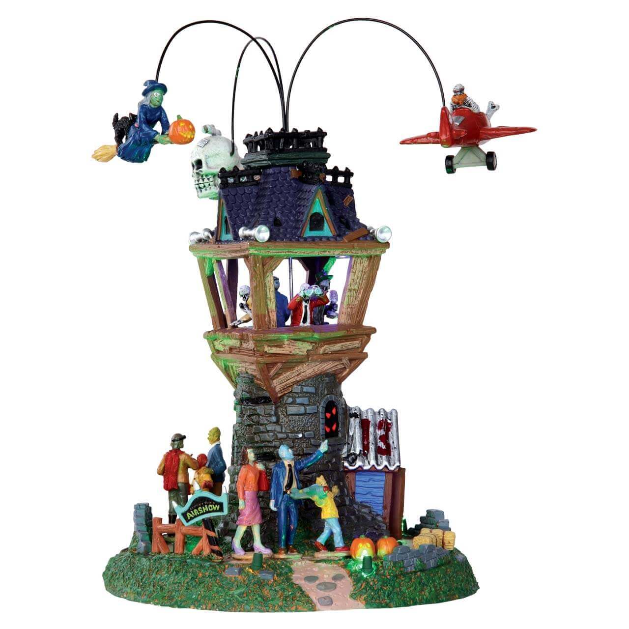 lemax-spooky-town-airshow-set-of-2-miniatur-flugshow image 2