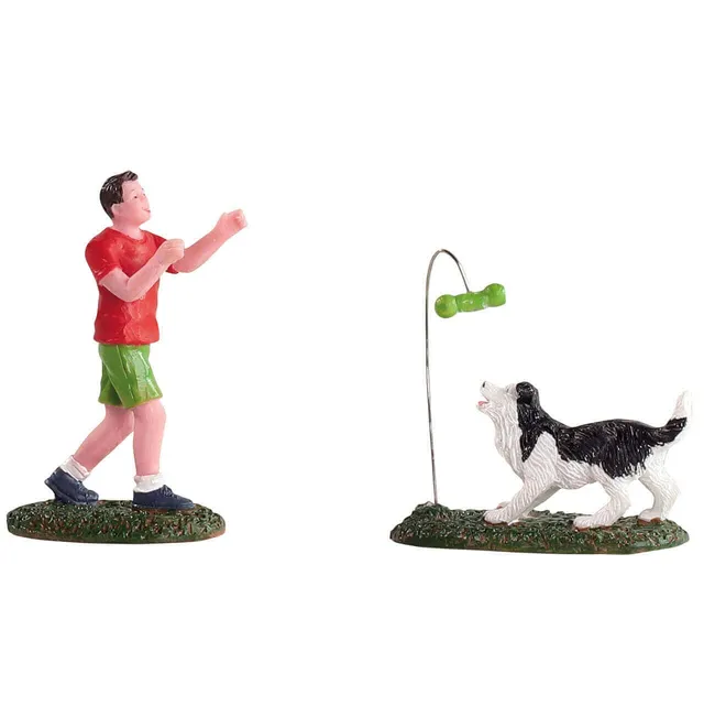 lemax-game-of-fetch-hundefigur-apportierspiel-f-r-weihnachtsdorf image 1