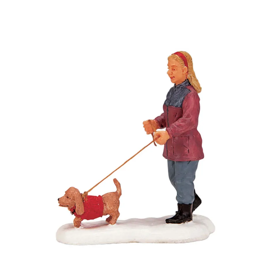 lemax-strolling-with-pooch-miniatur-figur image 1