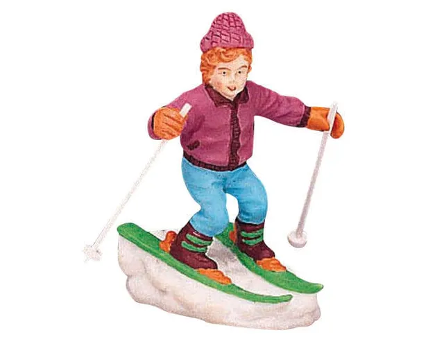 lemax-learning-to-ski-winter-figurengruppe-ski image 1
