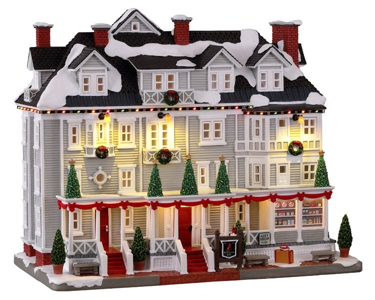 lemax-red-lion-inn-norman-rockwell-miniatur-hotelhaus image 2