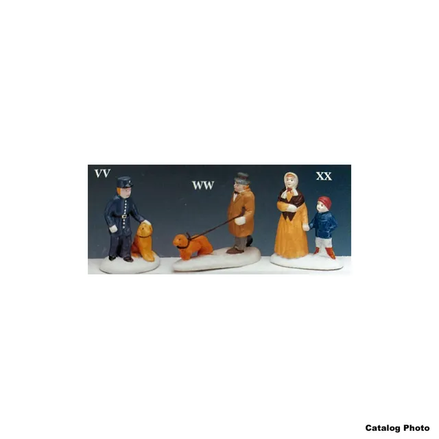 lemax-man-walking-a-dog-miniaturfigur-f-r-weihnachtsdorf image 1