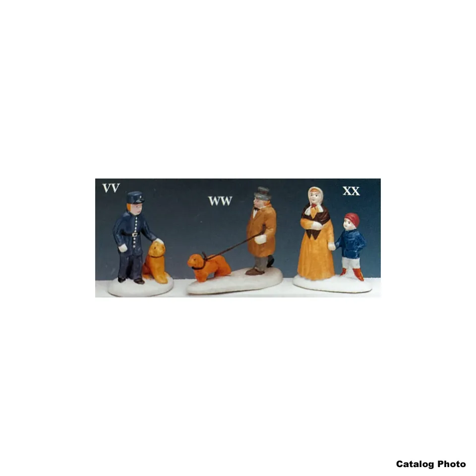 lemax-man-walking-a-dog-miniaturfigur-f-r-weihnachtsdorf image 1