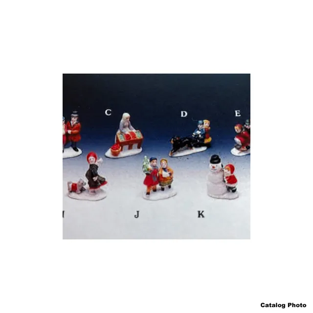 lemax-children-with-tree-miniatur-figuren-set image 1